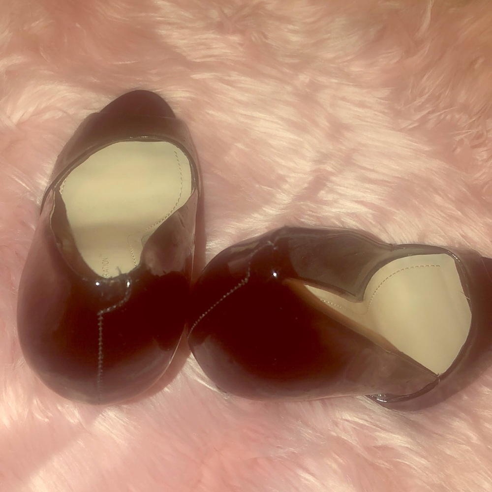 BCBGeneration Black Peep Toe Heels